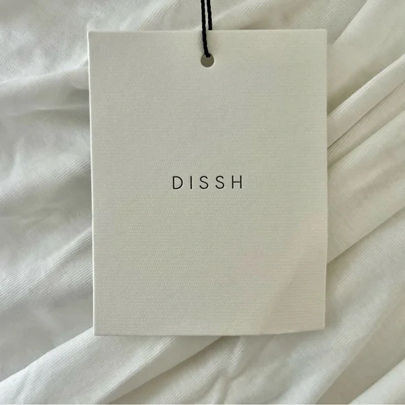 🍒NWT DISSH Alexandria Hybrid Sleeveless Midi Dress in White. Size: 8 - Picture 13 of 16